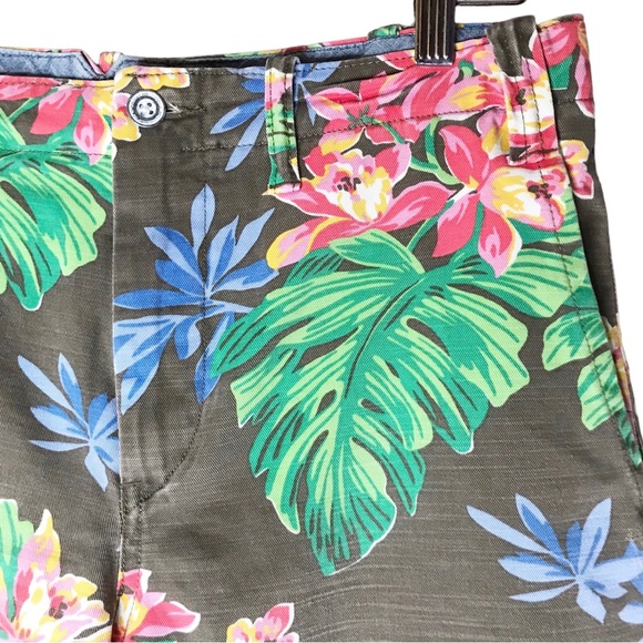 NWT Polo Ralph Lauren Classic Floral Twill Shorts Cotton Tropical Men’s Waist 32 - Picture 7 of 13